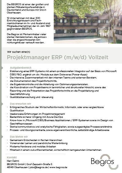 Projektmanager(m/w/d)